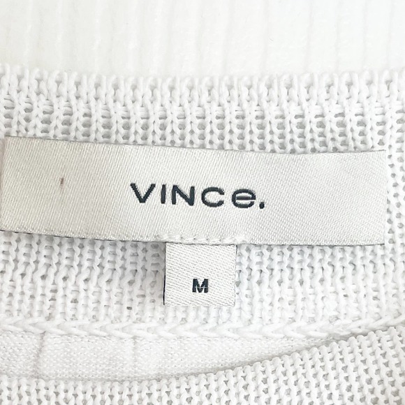 Vince Crochet Coverup Skirt Optic White Size M Repaired NWT - Picture 5 of 12